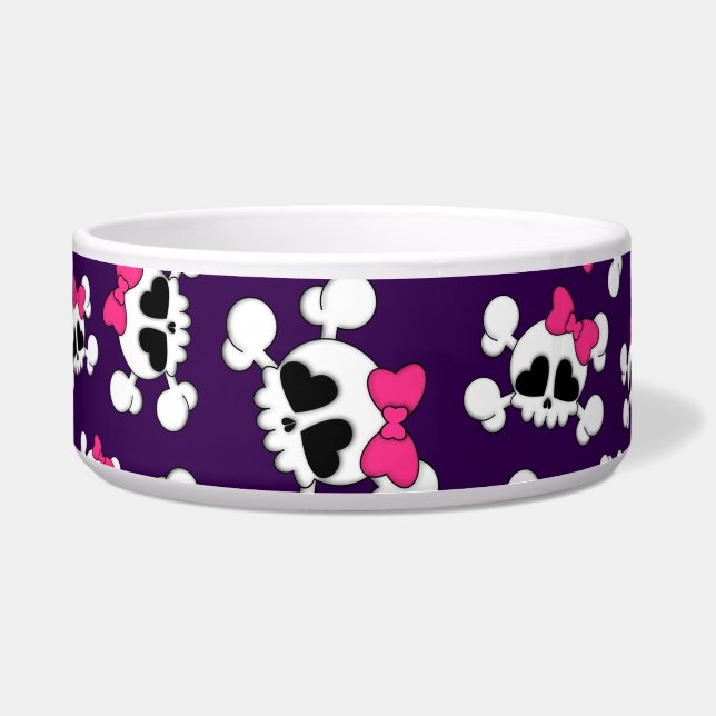 Fun purple skulls and bows pattern (Front)