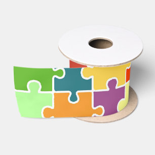 Fun Puzzle Satin Ribbon