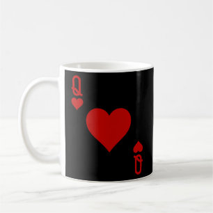 Fun Queen Of Hearts - Playing Card Coffee Mug