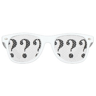 Fun Question-Mark Party Retro Sunglasses