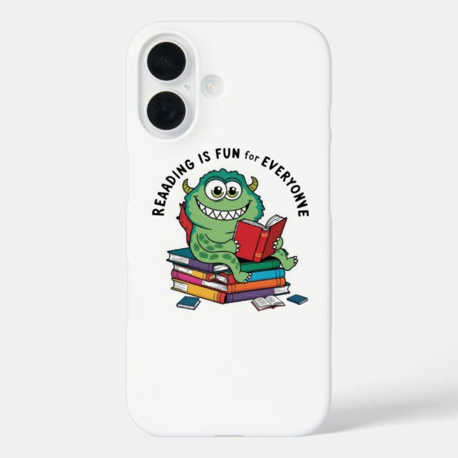  Fun & Quirky Book Lover iPhone Case (Back)