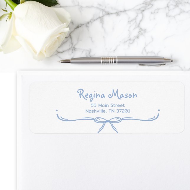 Fun Quirky Hand Drawn Doodle Wedding Return Address Label (Creator Uploaded)