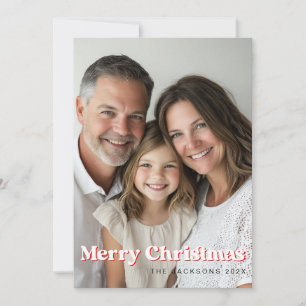 Fun Quirky Merry Christmas Design Holiday Card