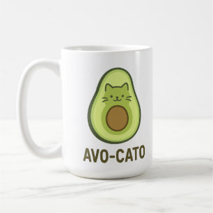 Fun Quote Saying Avo Cato Humour Cat Avocado  Coffee Mug