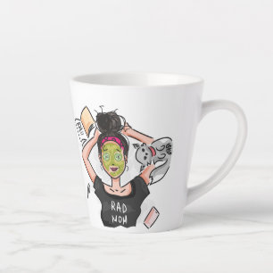 Fun Rad Mum's Day Off Latte Mug