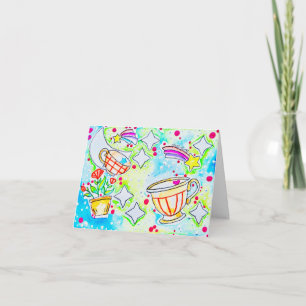 Fun Rainbow Coffee Card