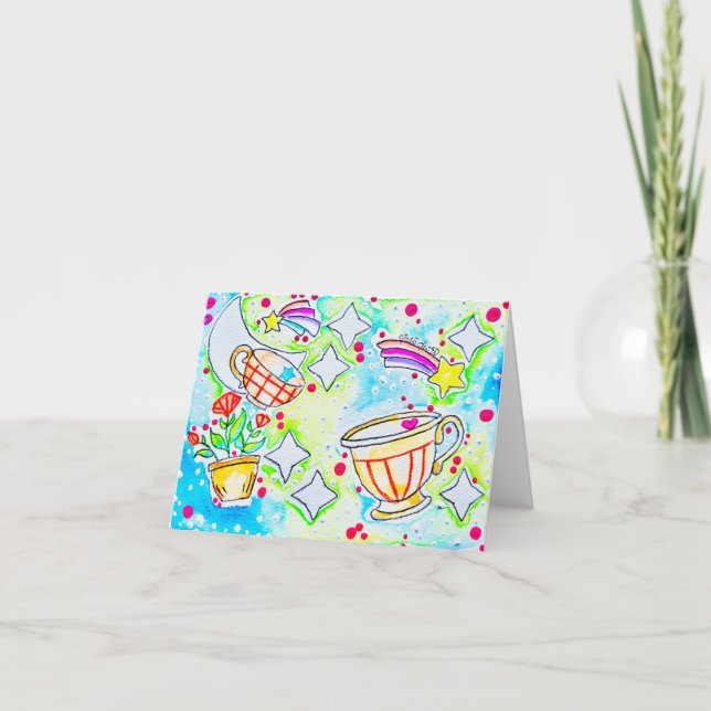 Fun Rainbow Coffee Card (Front)