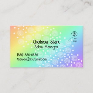 Fun Rainbow Gradient Business Cards
