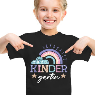 Fun Rainbow Graduated Kindergarten Class of 2022 T-Shirt