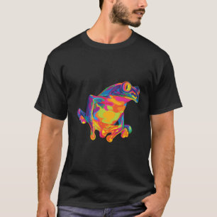 Fun Rainbow Tree Frog Art T-Shirt