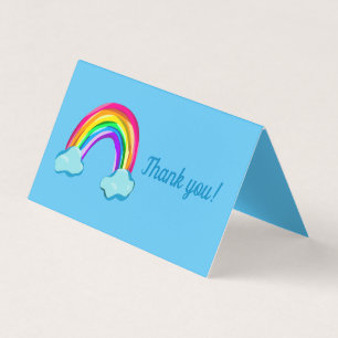 Fun Rainbow Wedding Thank You Cards