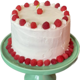 Fun Raspberry Cake Small Greeting Card
