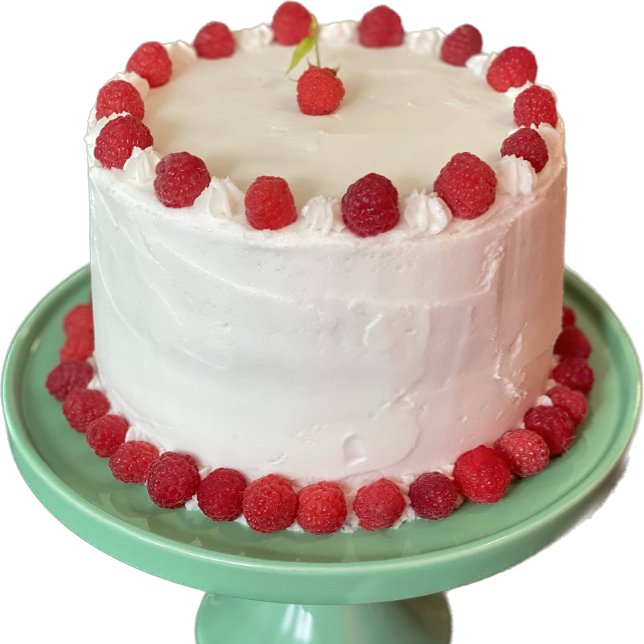 Fun Raspberry Cake Small Greeting Card (Creator Uploaded)