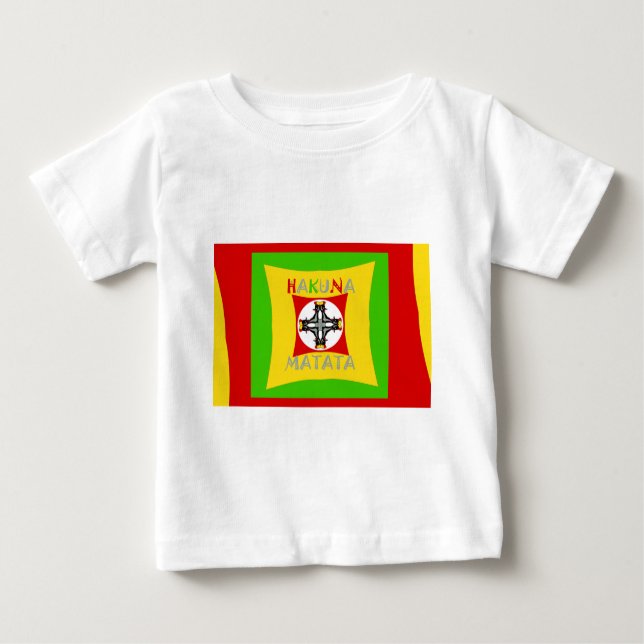 Fun Rasta Colour Red Golden Green Baby T-Shirt (Front)