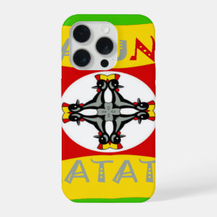 Fun Rasta Colour Red Golden Green iPhone 15 Pro Case
