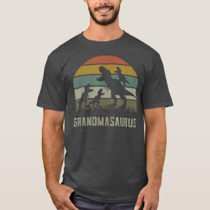Fun Rawr Dinosaur Grandma s, Grandmasaurus 3 Kids T-Shirt