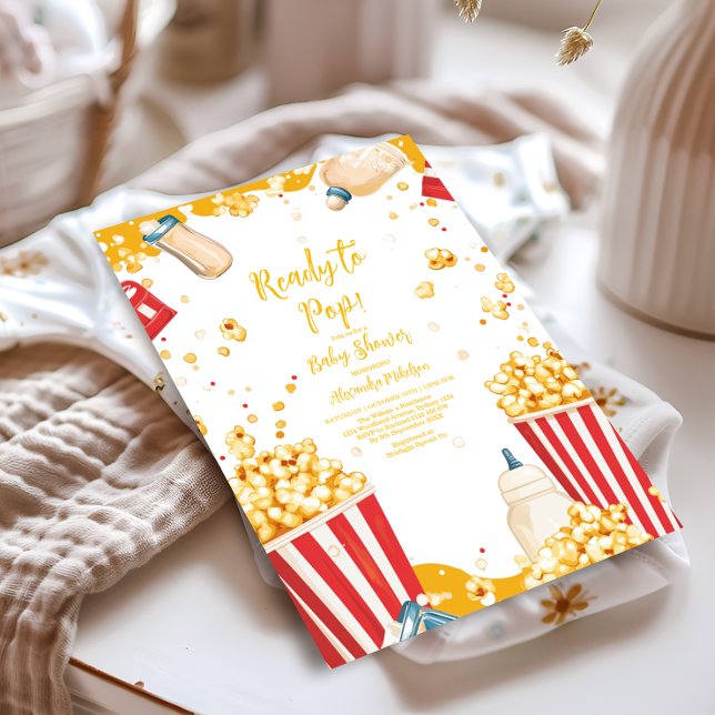 Fun Ready to Pop Baby Shower Invitation (Creator Uploaded)