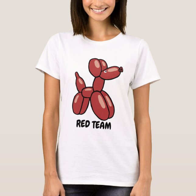 Fun red balloon dog design T-Shirt (Front)