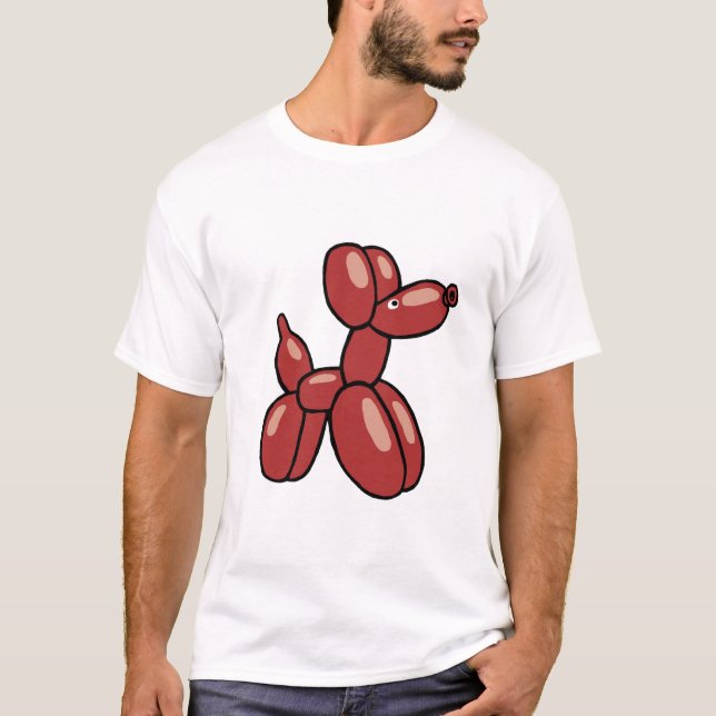 Fun, red balloon dog design T-Shirt (Front)