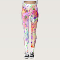 Fun Red, Orange, Purple & Green Paint Splatter