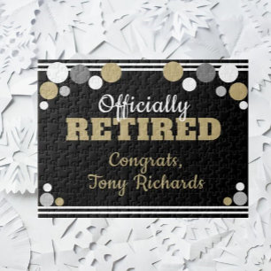 Fun Retirement announcement Jigsaw Puzzle