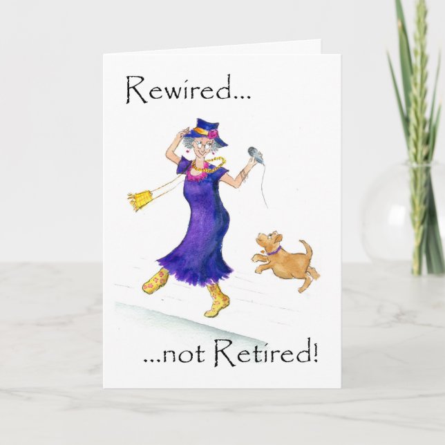 Fun Retirement Card for a Woman (Front)