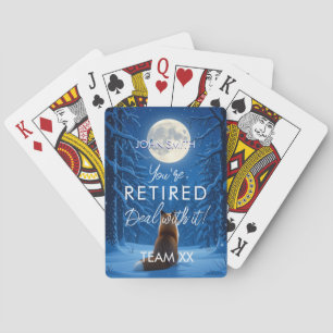 Fun Retirement Playing Cards   Custom Personaliz