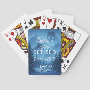 Fun Retirement Playing Cards   Custom Personaliz