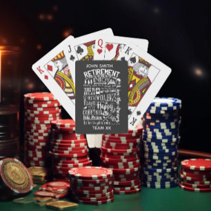 Fun Retirement Playing Cards   Custom Personaliz