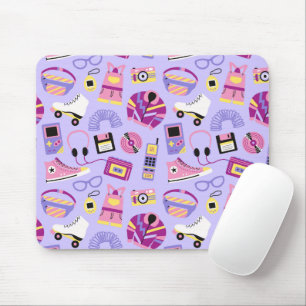 Fun retro 90s nostalgia – Y2K tech and clothing Mouse Pad