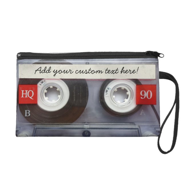 Fun Retro Cassette Tape Wristlet (Front)