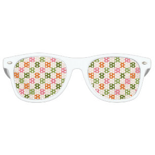 Fun Retro Chequerboard Kids Birthday Favour Retro Sunglasses