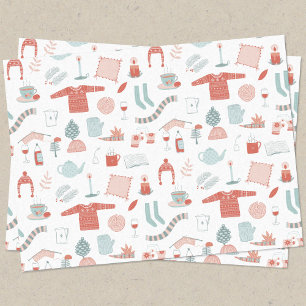 Fun Retro Christmas Tissue Paper