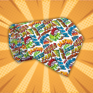 Fun Retro Comic Book Pop Art Tie