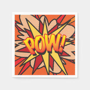 Fun Retro Comic Book POW Napkin
