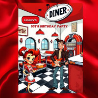 Fun Retro Diner Birthday Party Red White Rocker