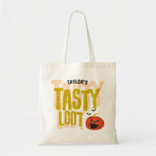 Fun Retro Distressed Tasty Loot Tote Bag