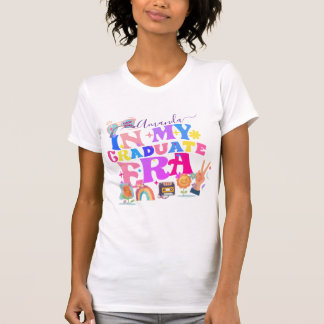 Fun Retro Groovy Graduation Era Class 2025 T-Shirt