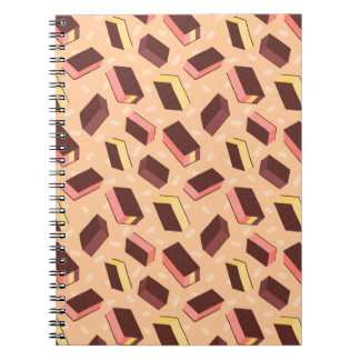 Fun Retro Neapolitan Ice Cream Sandwich Pattern Notebook