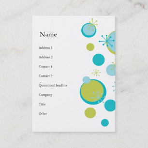 Fun Retro Pattern Business Card