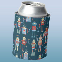 Fun Retro Robot Pattern