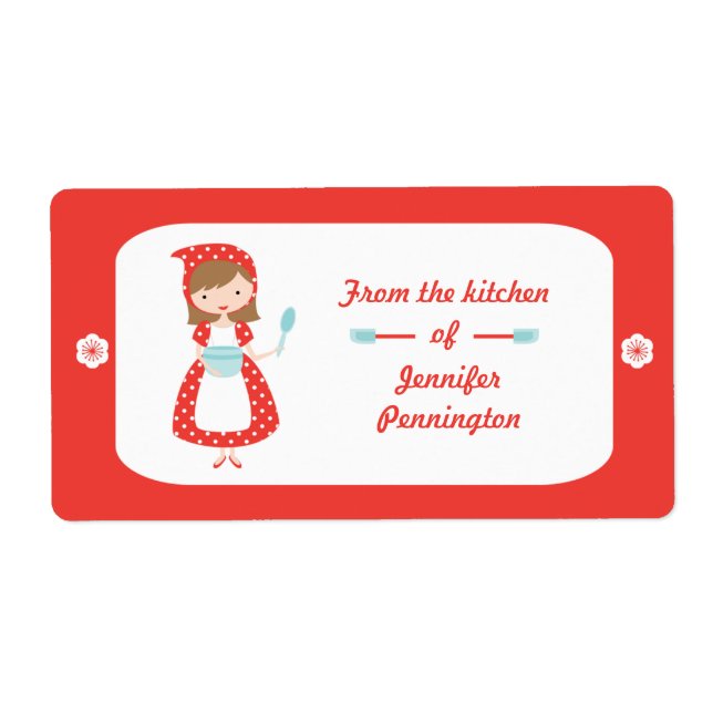 Fun retro style food from the kitchen of labels (Front)