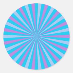 Fun Retro Sunburst Sticker - Cool and Playful