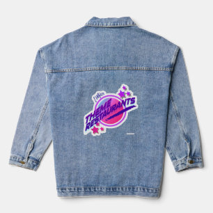 Fun Retro Theme Restaurant Parody Logo Denim Jacket