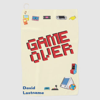 Fun Retro Video Gamer 🎮 Nerd Golf Towel