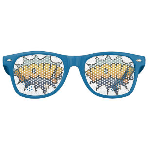 Fun Retro WOW! Comic Book Speech Retro Sunglasses