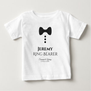 Fun Ring Bearer Black Tie Wedding Toddler T-shirt