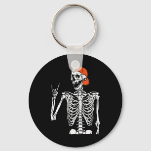 Fun Rocker Skeleton Hand Rock On Costume Halloween Key Ring