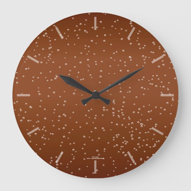 Fun Root Beer Bubbles Clock (Front)