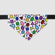 Fun Royal Rainbow Gemstones and Jewellery Pattern